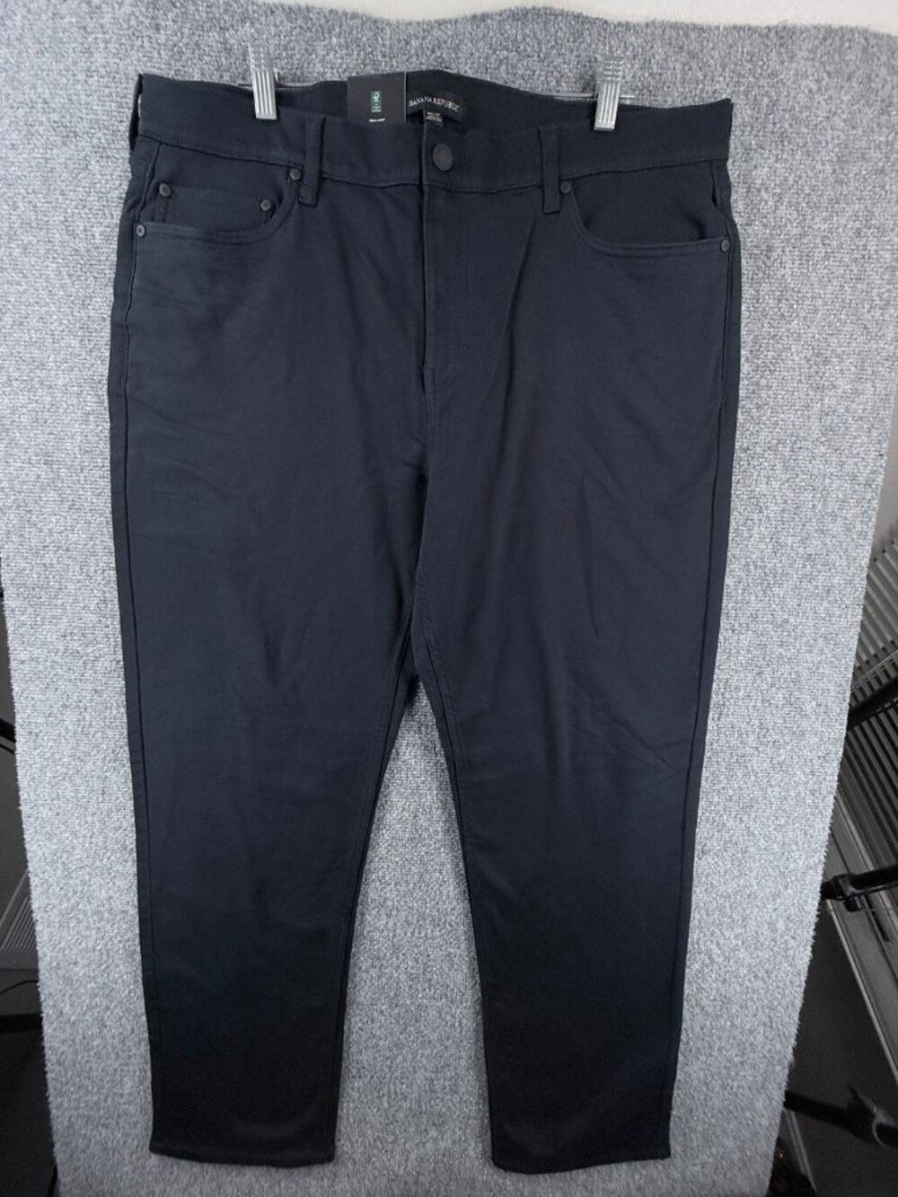 NWT Banana Republic Men 5 Pocket Pants Navy Black Size 40X32 Cotton Chino Casual